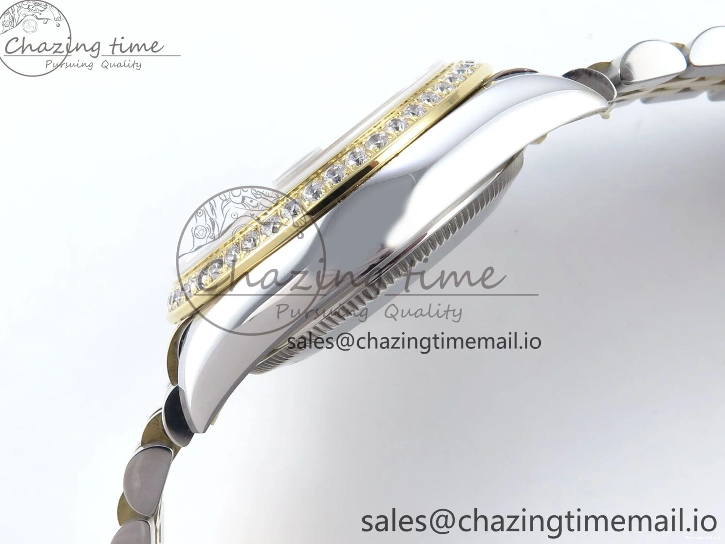 0515 DateJust 31 278383RBR ARF 1:1 Best Edition 904L Steel Brown Diamonds Dial Diamonds Bezel on SS YG Jubilee Bracelet ETA Snug 409